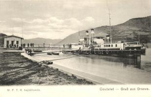 Orsova, MFTR hajóállomás / port, steamship