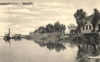 Szávaszentdemeter, Mitrovica; hajóállomás, gőzhajó / port, steamship