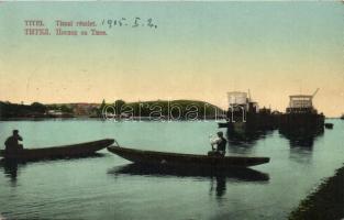 Titel, Tisza, DDSG gőzhajók / river, steamships