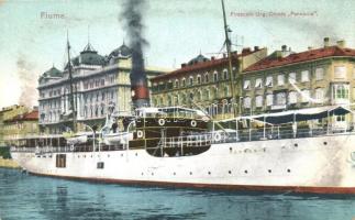 Fiume, Piroscafo Ung. Croata "Pannonia" / Pannonia gőzös