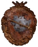 DN "Független Kisgazdapárt" fém jelvény javított tűvel (22x28mm) T:2- kissé hajlott