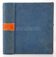 1858 Az Allgemeine Zeitung I. negyedéves számai bekötve korabeli papírkötésben. Regiszterrel, szép á...