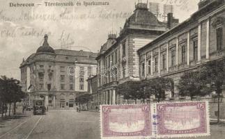 Debrecen, Törvényszék, Iparkamara, villamos (vágott / cut)