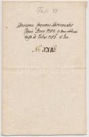 1786 Pozsony, az evangélikus kerületi konvent 1784. március 31-i ülése határozatainak másolata, lati...