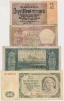 9db vegyes külföldi bankjegy, közte Csehszlovákia, Szerb-Horvát-Szlovén Királyság, Románia bankjegyei T:III,III- 9pcs of mixed banknotes, with banknotes from Czechoslovakia, Kingdom of the Serbs, Croats and Slovenes, Romania C:F,VG