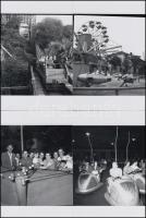 cca 1960 Budapest, Vidámpark, Kotnyek Antal (1921-1990) fotóriporter hagyatékában őrzött 13 db negatívról készült mai nagyítások, képméret 10x10 cm, 10x15 cm-es fotópapíron