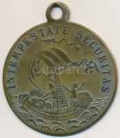 DN "Szent György" ezüstözött sárgaréz emlékérem füllel (34mm) T:2- ezüstözés kopott