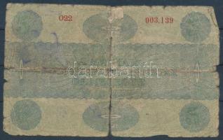 1919. 5K "OSZTRÁK-MAGYAR BANK BANKJEGYEIRE" előlapján gúnyrajz T:IV,V