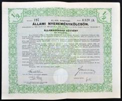 Budapest 1914. "Budapest Székesfőváros - Kötelezvény" 2400K-ról szelvényekkel + 1941. &quo...