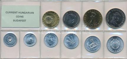 1987. 2f-20Ft 10db klf, érmés forgalmi sor fóliatokban T:1