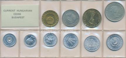 1984. 2f-20Ft 10db klf, érmés forgalmi sor fóliatokban T:1