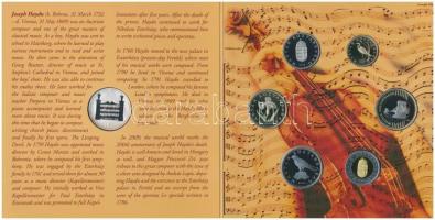 2009. 5Ft-200Ft "Haydn" 6klf darabból álló forgalmi érme sor + "Joseph Haydn" Ag...