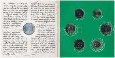 2011. 5Ft-200Ft 6klf darabos forgalmi érme sor + 3000Ft Ag "Az Európai Unió Tanácsának magyar e...