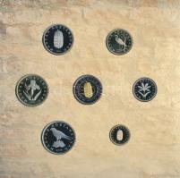 2005. 1Ft-100Ft 7klf db-os forgalmi sor + 10Ft "József Attila" dísztokos szettben T:PP