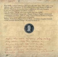 2005. 1Ft-100Ft 7klf db-os forgalmi sor + 10Ft "József Attila" dísztokos szettben T:PP
