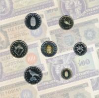 2006. 1Ft-100Ft 8klf db, forgalmi sor szettben, benne 1946-os 1Ft Ag "Hatvanéves a Forint"...