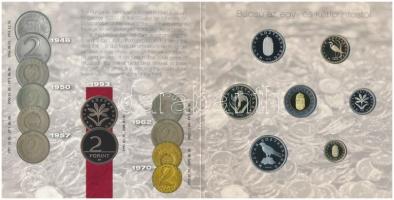 2008. 1Ft-100Ft 7xklf darabos forgalmi sor "Búcsú az egy- és kétforintostól" dísztokos sze...