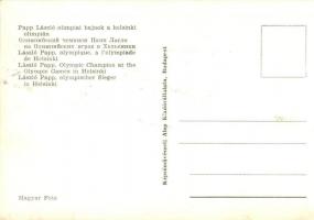 Papp László olimpiai bajnok a helsinki olimpián; Képzőművészeti Alap Kiadóvállalat / boxing at the H...