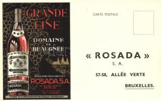 'Grande Fine Domain de Beaugnée', Rosada / Belgian short drink advertisment, litho