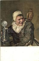 The Witch of Salem, Stengel & Co. No. 29731 // Misch & Co.' 'World Galleries' Series No. 1072 s:  Frans Hals, litho (vágott / cut)