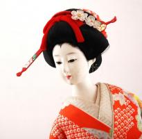 Gésa figura, műanyag, jelzés nélkül, m:46 cm