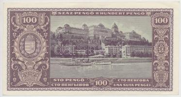 1945. 100P "E 005", makkos vízjel, "BÜNTETÉS" szóban "N" felett lemezh...