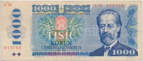 Csehszlovákia 1985. 1000K T:III Czechoslovakia 1985. 1000 Korun C:F