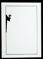 cca 1985 Pataki Gábor: A jel, aláírt vintage fotóművészeti alkotás, 40x30 cm