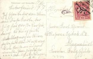 Kaiserpaar und Kronprinz; Charles IV and Zita, Otto, Viribus Unitis propaganda, coat of arms, K. Ph....