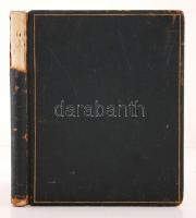 1937-40 A budapesti olasz nagykövetség, vagy az Olasz Intézet emlékkönyve több száz aláírással, közt...