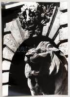 cca 1980 Balásy Pál: Budapesti városképek, 4 db feliratozott vintage fotó, 39x29 cm