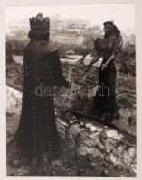 cca 1980 Balásy Pál: Budapesti városképek, 4 db feliratozott vintage fotó, 39x29 cm