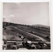 cca 1940 Reich Péter Cornel jelzés nélküli vintage tájképe a budai domboldalakról, a szerző hagyatékából, 23x23 cm