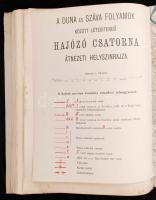 Kossuth Ferencz: Adatok a Duna- Száva csatorna és az Adria felé vezetendő viziút kérdéséhez. Bp. 1908. Athenaeum. 127 l. 1 sztl. 5 t. (kétoldalas, kihajtható, ebből egy színes Közép-Európa térkép). 3 l. 1 t. (kétoldalas). 5 l. 1 t. (kétoldalas). 3 l. 1 t. (kétoldalas). 4 l. 1 t. (kétoldalas). 3 l. 1 t. (kétoldalas). Ritka szakmunka a XX. század elején tervezendő európai vízi utakról. Eredeti papírborítóval, javított gerinccel