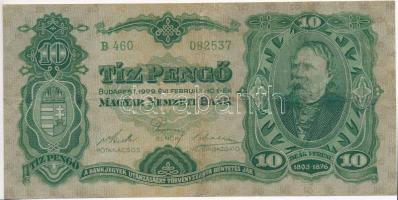 1929. 10P "Deák Ferenc" T:III részben restaurált Adamo P8