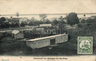 Douala, Bellstadt; Teilansicht mit Wurifluss / detail with river Wuri (EK)