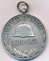 1929. "Magyar Háborús Emlékérem kardokkal, sisakkal" ezüstözött Br kitüntetés mellszalag n...