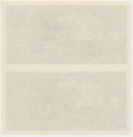 1945. 50P hátlapi fázisnyomat kettes ívben T:I
Hungary 1945. 50 Pengő back progress proof in a shee...