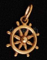 Arany hajókormány medál, Au., 14K, 1,3gr.,jelzett/  Gold medal steering, Au. 14K, 1,3gr., marked