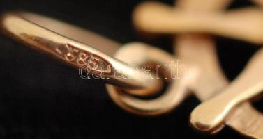 Arany hajókormány medál, Au., 14K, 1,3gr.,jelzett/ 
Gold medal steering, Au. 14K, 1,3gr., marked