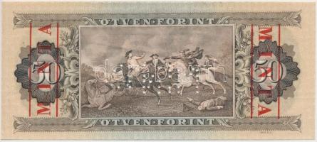 1969. 50Ft "MINTA" felülnyomással és perforációval "D000 - 001168" sorszámmal, g...