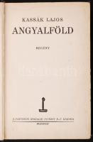 Kassák Lajos: Angyalföld. Regény. Elso kiadás. Bp., [1929], Pantheon. (Globus ny.) 356p. A szerzo, elvtársának szóló dedikációjával. Kiadói, aranyozott vászonkötésben, Kassák borítótervével.