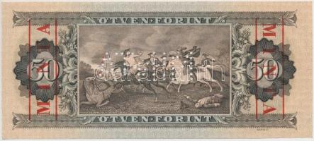 1969. 50Ft "MINTA" felülnyomással és perforációval "D000 - 000466" sorszámmal, g...