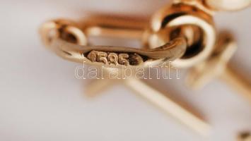 Arany horgony-szív-kereszt medál, Au., 14K, 0,5gr.,jelzett/ Gold anchor- heart- cross pendant, Au. 1...