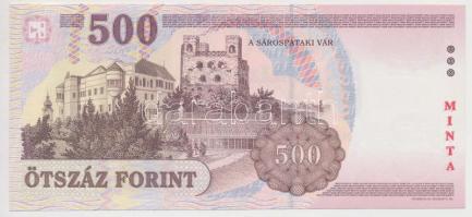 1998. 500Ft "MINTA" felülbélyegzéssel "EA 0000077" T:I