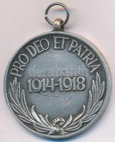 1929. "Magyar Háborús Emlékérem" ezüstözött Br kitüntetés mellszalag nélkül, peremen &quot...