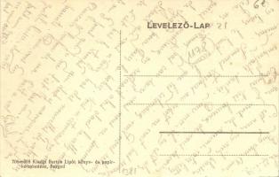 Szeged, Keleti palota, utca, Schlesinger Mór, Déry és Traub és Társa üzlete, kiadja Bartos Lipót