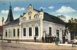 Dés, Dej; M. kir. Postaépület, kiadja Gálócsi Samu / post office (EK)