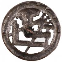 DN Ezüstözött fém szabadkőműves jelvény (49mm) T:2,2-
ND Silver-plated metal freemason badge (49mm)...