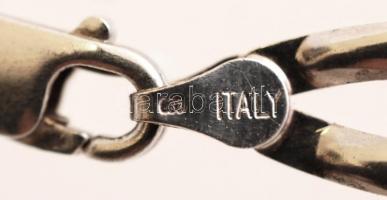 Ezüst préselt nyaklánc, Ag.(925), 11,7gr., jelzett, 44cm/ Pressed silver necklace, Ag. (925) 11,7gr....